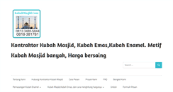 Desktop Screenshot of kubahmasjid.com