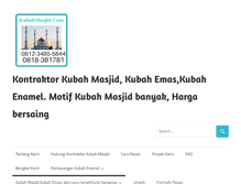 Tablet Screenshot of kubahmasjid.com